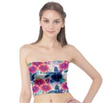 Tropical Flowers Turtles CBDOilPrincess Edf1ea6f-2cc5-4f0b-a5cc-9c146c7d79e4 Tube Top