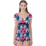 Tropical Flowers Turtles CBDOilPrincess Edf1ea6f-2cc5-4f0b-a5cc-9c146c7d79e4 Boyleg Leotard 