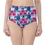 Tropical Flowers Turtles CBDOilPrincess Edf1ea6f-2cc5-4f0b-a5cc-9c146c7d79e4 Classic High-Waist Bikini Bottoms