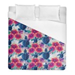 Tropical Flowers Turtles CBDOilPrincess Edf1ea6f-2cc5-4f0b-a5cc-9c146c7d79e4 Duvet Cover (Full/ Double Size)
