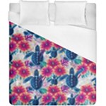 Tropical Flowers Turtles CBDOilPrincess Edf1ea6f-2cc5-4f0b-a5cc-9c146c7d79e4 Duvet Cover (California King Size)