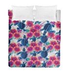 Tropical Flowers Turtles CBDOilPrincess Edf1ea6f-2cc5-4f0b-a5cc-9c146c7d79e4 Duvet Cover Double Side (Full/ Double Size)