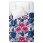 Tropical Flowers Turtles CBDOilPrincess Edf1ea6f-2cc5-4f0b-a5cc-9c146c7d79e4 Duvet Cover Double Side (Single Size)