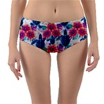 Tropical Flowers Turtles CBDOilPrincess Edf1ea6f-2cc5-4f0b-a5cc-9c146c7d79e4 Reversible Mid-Waist Bikini Bottoms