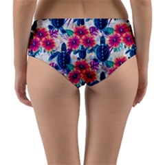 Reversible Mid-Waist Bikini Bottoms 