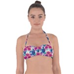 Tropical Flowers Turtles CBDOilPrincess Edf1ea6f-2cc5-4f0b-a5cc-9c146c7d79e4 Halter Bandeau Bikini Top