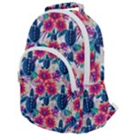 Tropical Flowers Turtles CBDOilPrincess Edf1ea6f-2cc5-4f0b-a5cc-9c146c7d79e4 Rounded Multi Pocket Backpack