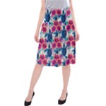 Tropical Flowers Turtles CBDOilPrincess Edf1ea6f-2cc5-4f0b-a5cc-9c146c7d79e4 Midi Beach Skirt