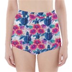 Tropical Flowers Turtles CBDOilPrincess Edf1ea6f-2cc5-4f0b-a5cc-9c146c7d79e4 High-Waisted Bikini Bottoms