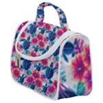 Tropical Flowers Turtles CBDOilPrincess Edf1ea6f-2cc5-4f0b-a5cc-9c146c7d79e4 Satchel Handbag