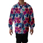 Tropical Flowers Turtles CBDOilPrincess Edf1ea6f-2cc5-4f0b-a5cc-9c146c7d79e4 Kids  Hooded Windbreaker