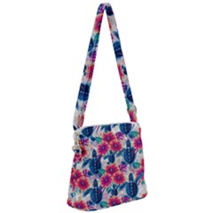 Zipper Messenger Bag 
