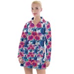 Tropical Flowers Turtles CBDOilPrincess Edf1ea6f-2cc5-4f0b-a5cc-9c146c7d79e4 Women s Long Sleeve Casual Dress