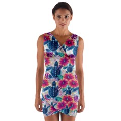 Wrap Front Bodycon Dress 