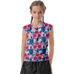 Tropical Flowers Turtles CBDOilPrincess Edf1ea6f-2cc5-4f0b-a5cc-9c146c7d79e4 Kids  Raglan Cap Sleeve Tee