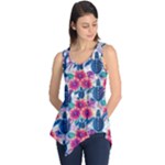 Tropical Flowers Turtles CBDOilPrincess Edf1ea6f-2cc5-4f0b-a5cc-9c146c7d79e4 Sleeveless Tunic