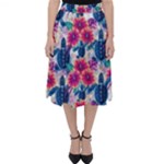 Tropical Flowers Turtles CBDOilPrincess Edf1ea6f-2cc5-4f0b-a5cc-9c146c7d79e4 Classic Midi Skirt