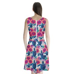 Sleeveless Waist Tie Chiffon Dress 