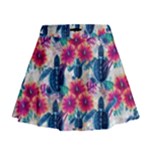 Tropical Flowers Turtles CBDOilPrincess Edf1ea6f-2cc5-4f0b-a5cc-9c146c7d79e4 Mini Flare Skirt