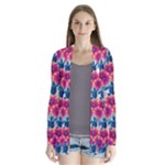 Tropical Flowers Turtles CBDOilPrincess Edf1ea6f-2cc5-4f0b-a5cc-9c146c7d79e4 Drape Collar Cardigan
