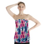 Tropical Flowers Turtles CBDOilPrincess Edf1ea6f-2cc5-4f0b-a5cc-9c146c7d79e4 Strapless Top