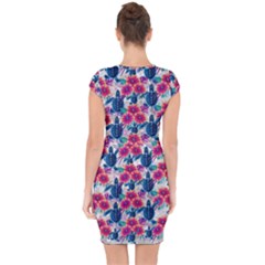 Capsleeve Drawstring Dress  