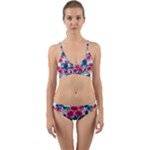 Tropical Flowers Turtles CBDOilPrincess Edf1ea6f-2cc5-4f0b-a5cc-9c146c7d79e4 Wrap Around Bikini Set