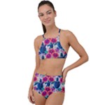 Tropical Flowers Turtles CBDOilPrincess Edf1ea6f-2cc5-4f0b-a5cc-9c146c7d79e4 High Waist Tankini Set