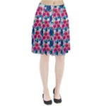 Tropical Flowers Turtles CBDOilPrincess Edf1ea6f-2cc5-4f0b-a5cc-9c146c7d79e4 Pleated Skirt