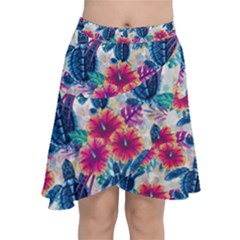 Chiffon Wrap Front Skirt 