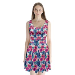 Split Back Mini Dress  