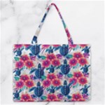 Tropical Flowers Turtles CBDOilPrincess Edf1ea6f-2cc5-4f0b-a5cc-9c146c7d79e4 Zipper Medium Tote Bag
