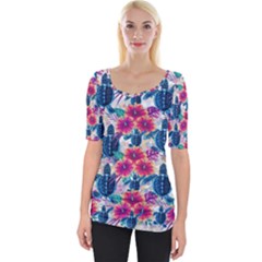 Wide Neckline T-Shirt 