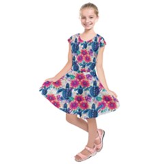 Kids  Short Sleeve Dress 
