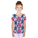 Tropical Flowers Turtles CBDOilPrincess Edf1ea6f-2cc5-4f0b-a5cc-9c146c7d79e4 Kids  One Piece Tee