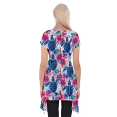 Short Sleeve Side Drop Tunic 