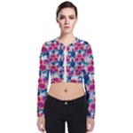 Tropical Flowers Turtles CBDOilPrincess Edf1ea6f-2cc5-4f0b-a5cc-9c146c7d79e4 Long Sleeve Zip Up Bomber Jacket