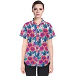 Tropical Flowers Turtles CBDOilPrincess Edf1ea6f-2cc5-4f0b-a5cc-9c146c7d79e4 Women s Short Sleeve Shirt