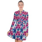 Tropical Flowers Turtles CBDOilPrincess Edf1ea6f-2cc5-4f0b-a5cc-9c146c7d79e4 Long Sleeve Panel Dress