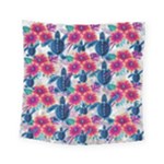 Tropical Flowers Turtles CBDOilPrincess Edf1ea6f-2cc5-4f0b-a5cc-9c146c7d79e4 Square Tapestry (Small)