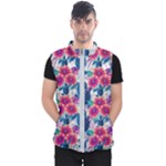 Tropical Flowers Turtles CBDOilPrincess Edf1ea6f-2cc5-4f0b-a5cc-9c146c7d79e4 Men s Puffer Vest