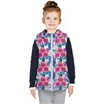 Tropical Flowers Turtles CBDOilPrincess Edf1ea6f-2cc5-4f0b-a5cc-9c146c7d79e4 Kids  Hooded Puffer Vest