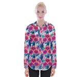 Tropical Flowers Turtles CBDOilPrincess Edf1ea6f-2cc5-4f0b-a5cc-9c146c7d79e4 Womens Long Sleeve Shirt