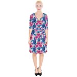 Tropical Flowers Turtles CBDOilPrincess Edf1ea6f-2cc5-4f0b-a5cc-9c146c7d79e4 Wrap Up Cocktail Dress