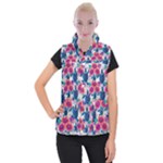 Tropical Flowers Turtles CBDOilPrincess Edf1ea6f-2cc5-4f0b-a5cc-9c146c7d79e4 Women s Button Up Vest