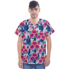 Men s V-Neck Scrub Top 