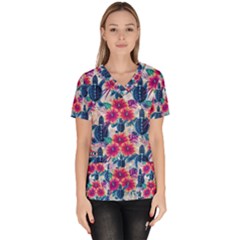 Women s V-Neck Scrub Top 