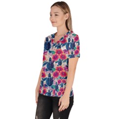 Women s V-Neck Scrub Top 