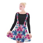 Tropical Flowers Turtles CBDOilPrincess Edf1ea6f-2cc5-4f0b-a5cc-9c146c7d79e4 Suspender Skater Skirt