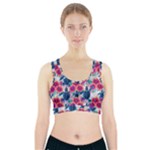 Tropical Flowers Turtles CBDOilPrincess Edf1ea6f-2cc5-4f0b-a5cc-9c146c7d79e4 Sports Bra With Pocket